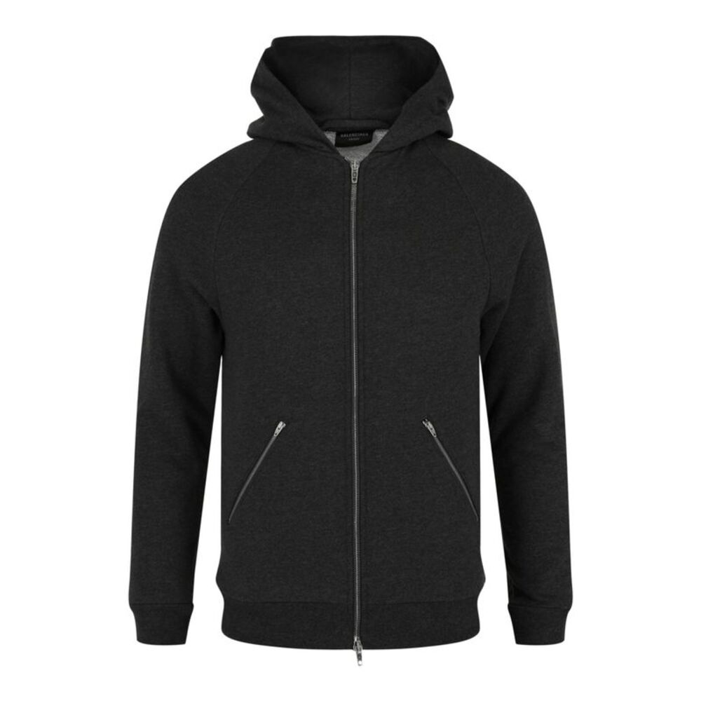 Balenciaga Inflatable Zip-Up Hoodie Grey Mens